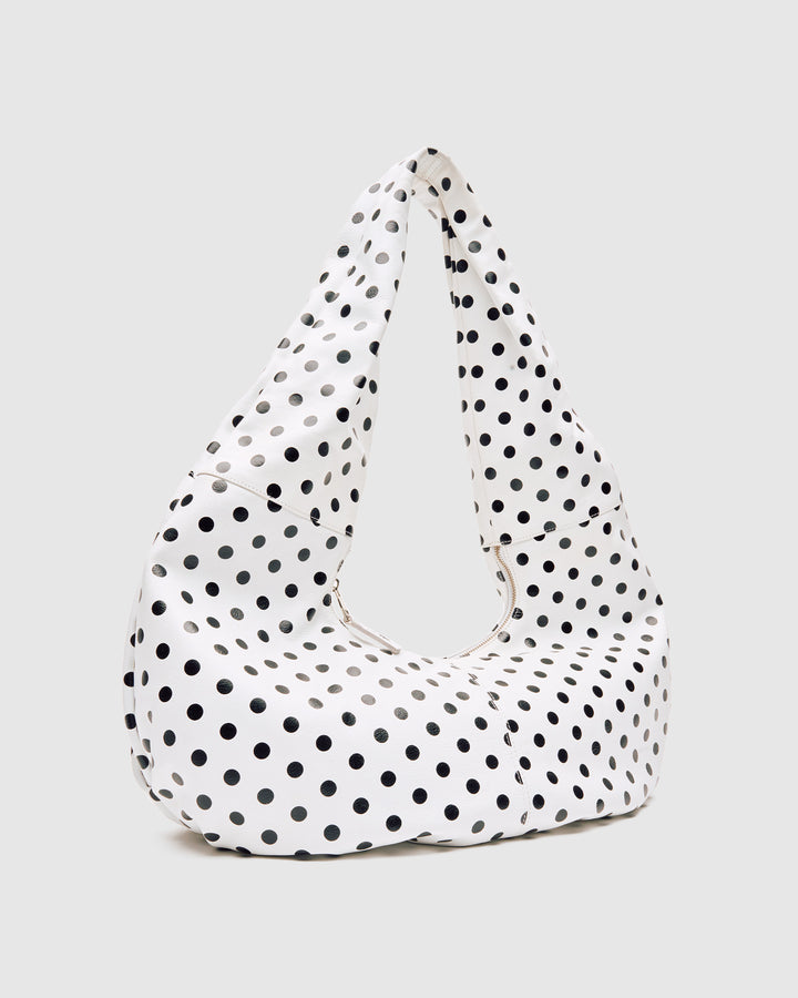 Núnoo Big Alma Draped Polka White/Black Maxi White/Black