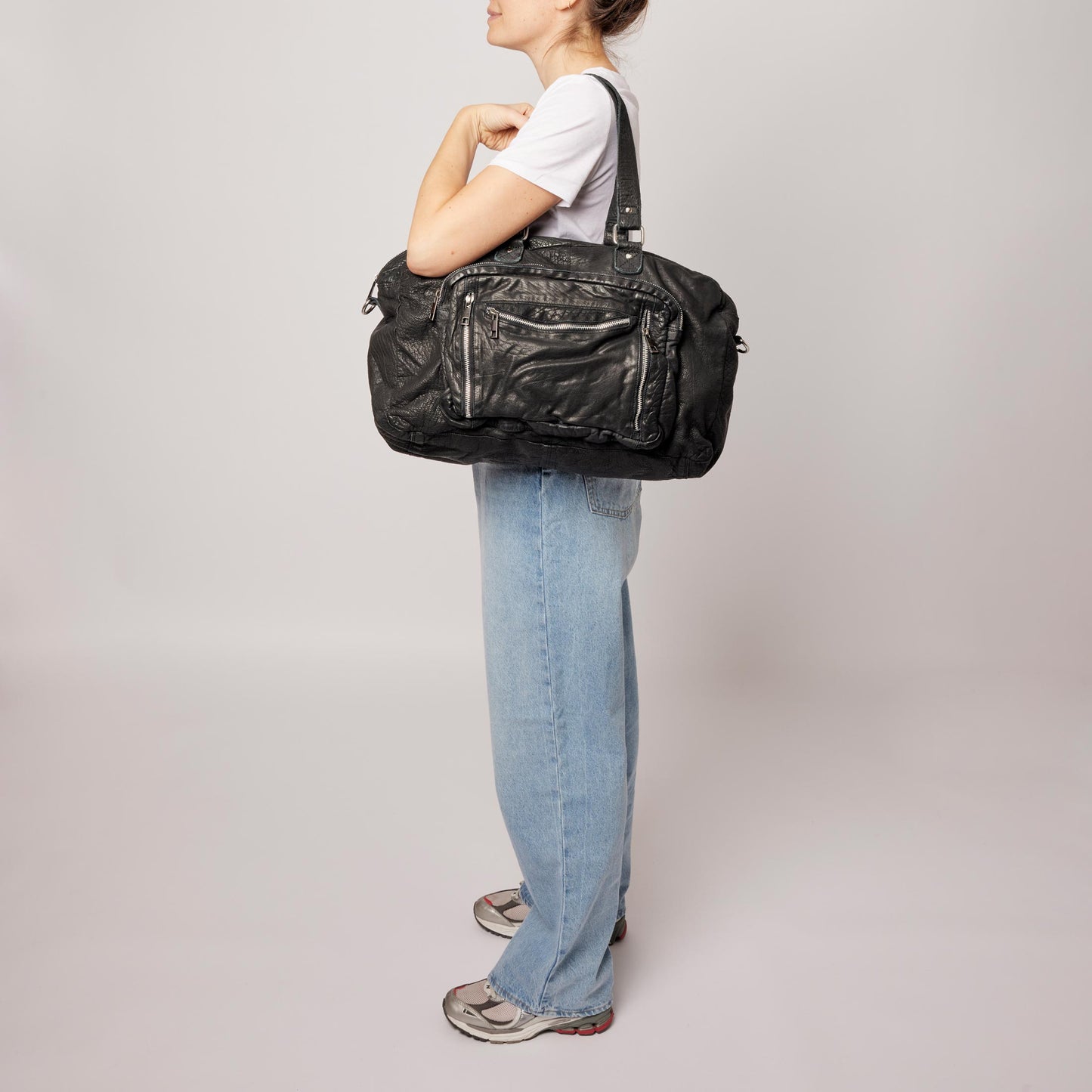 Núnoo Camilla washed black Travel bags Black