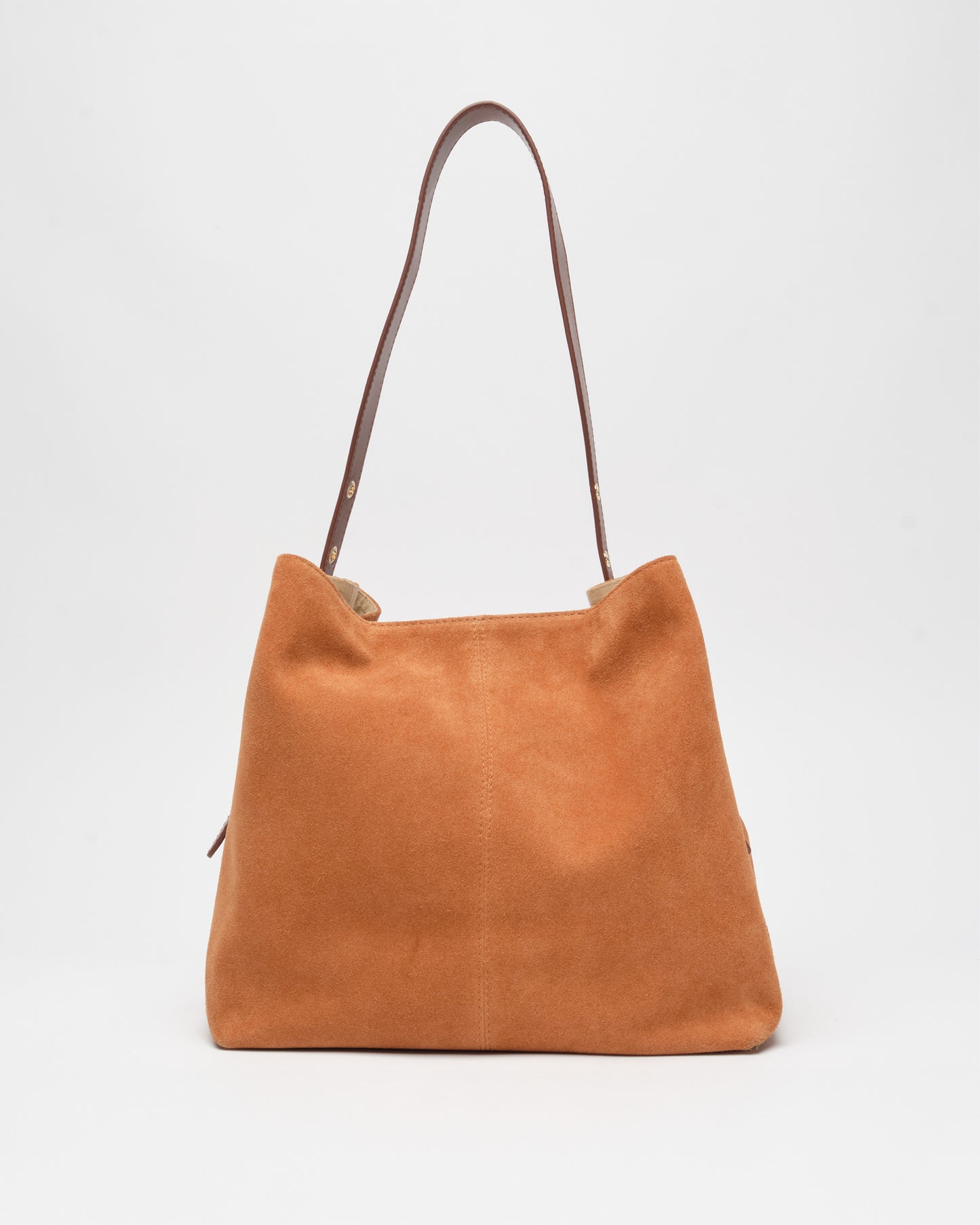 Núnoo Chiara Suede Toffee w. Gold Large Toffee