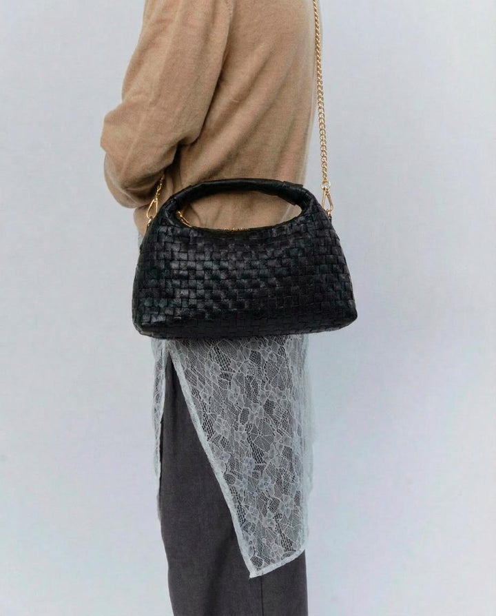 Núnoo Dandy Braided Air 1 Black w. Gold Medium Black