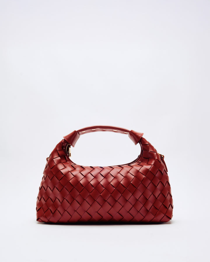 Núnoo Dandy Braided Florence Maroon w. Gold Medium Maroon