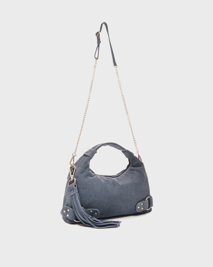 Núnoo Dandy Fringe Suede Jeans w. Gold Medium Jeans