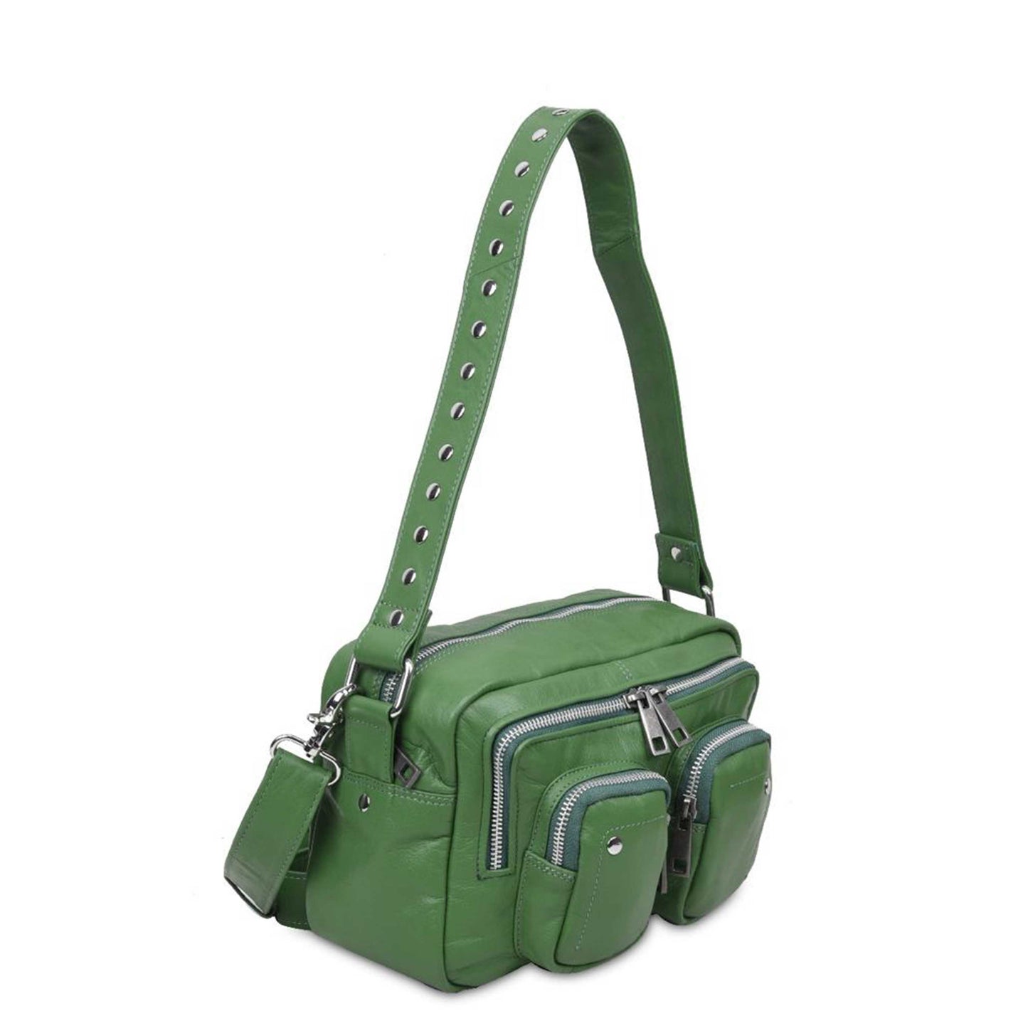 Núnoo Ellie Silky Green Ferent Crossbody Green