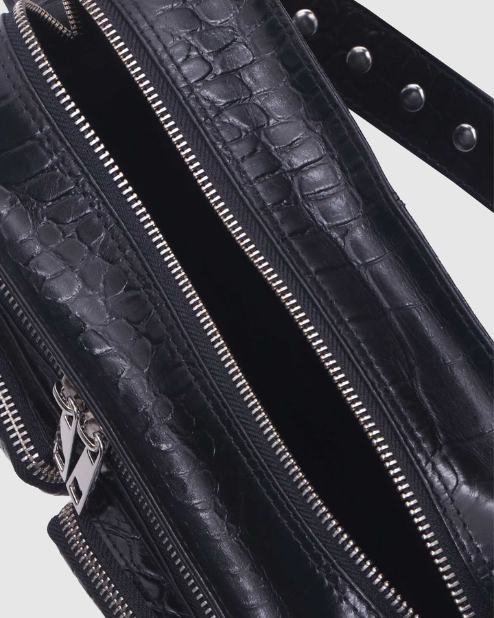 Núnoo Ellie croco deluxe black Medium