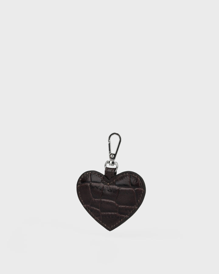 Núnoo Heart Bag Charm Texas Chocolate Accessories Chocolate