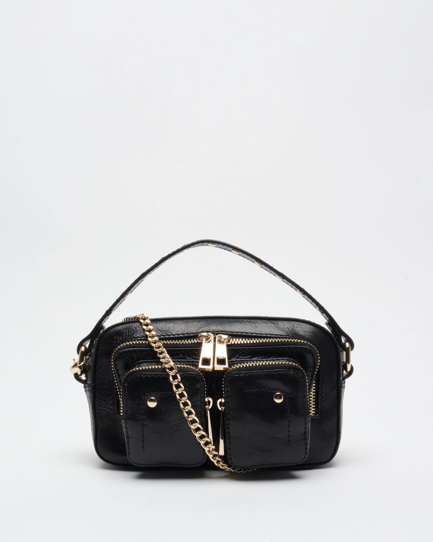 Núnoo Helena Air 3 Black w. gold Small bag