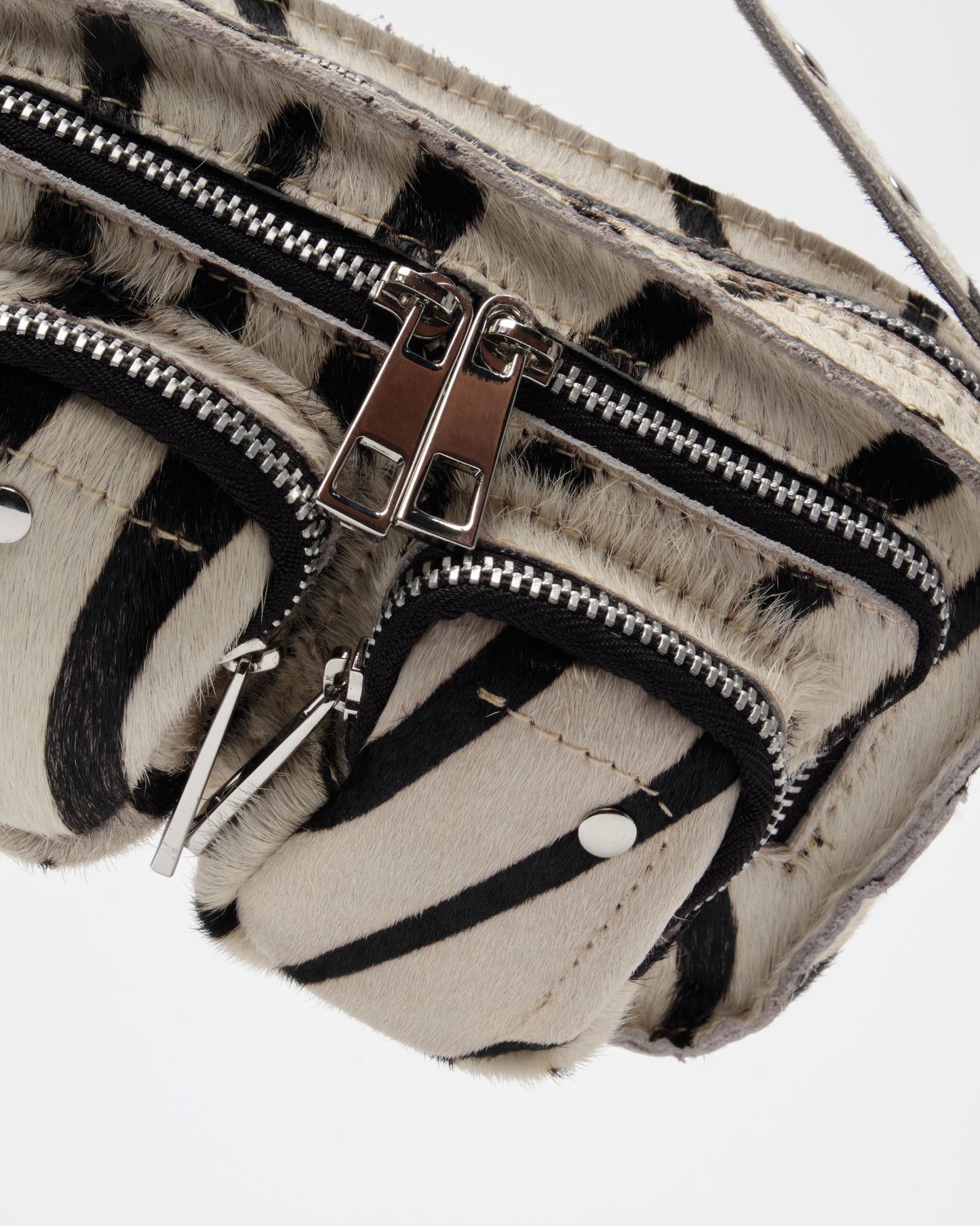 Núnoo Helena Brown Stripes Deluxe Small bag Stripes