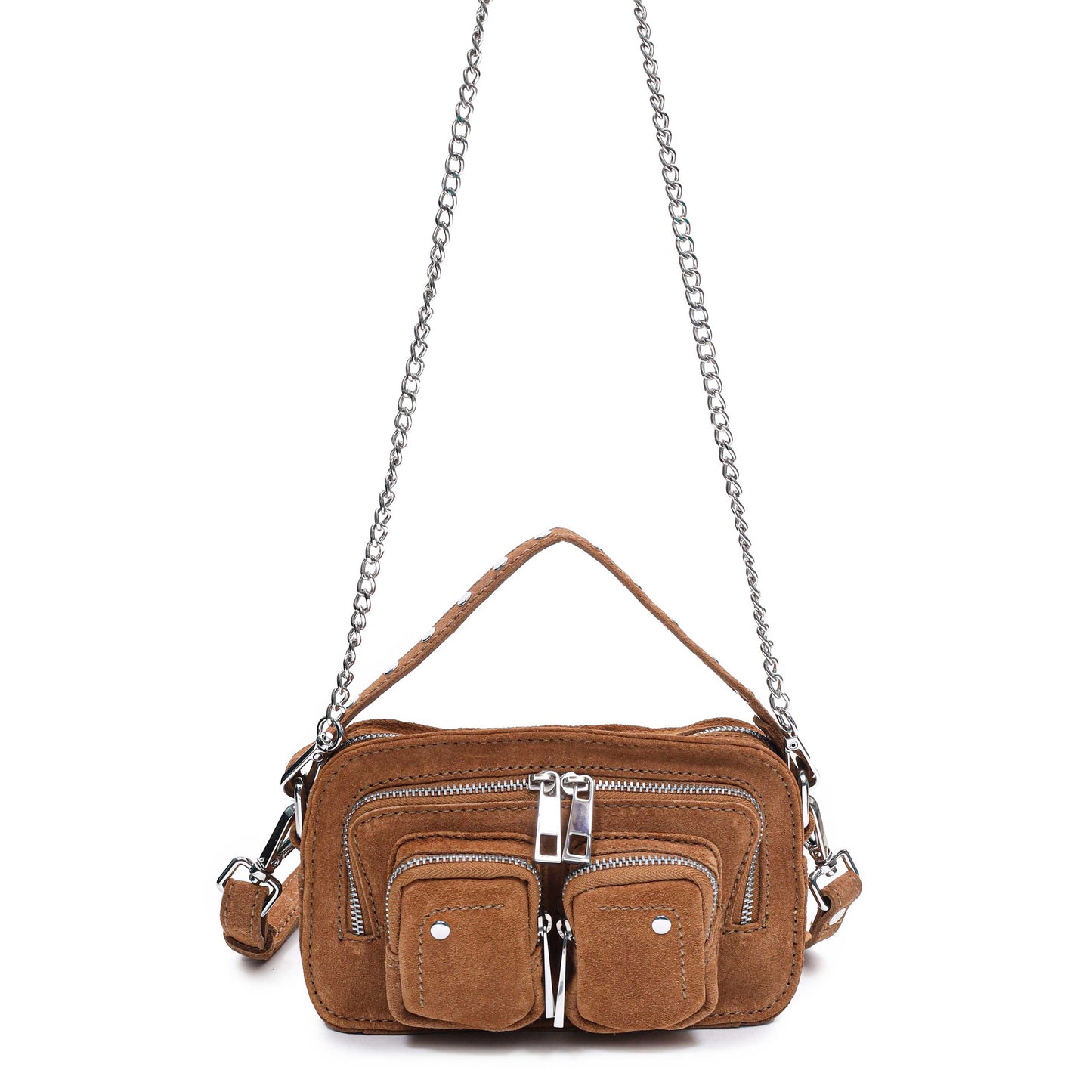 Núnoo Helena Suede Camel Shoulder bags Camel