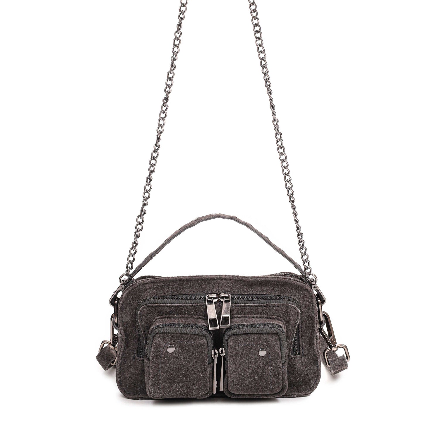 Núnoo Helena Suede Grey Shoulder bags Grey
