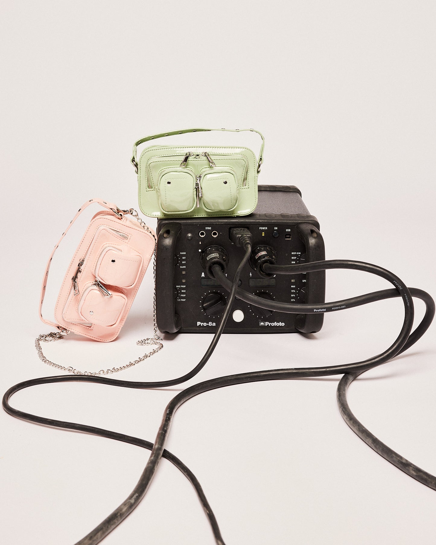 Núnoo Helena glossy peach Small bag Peach