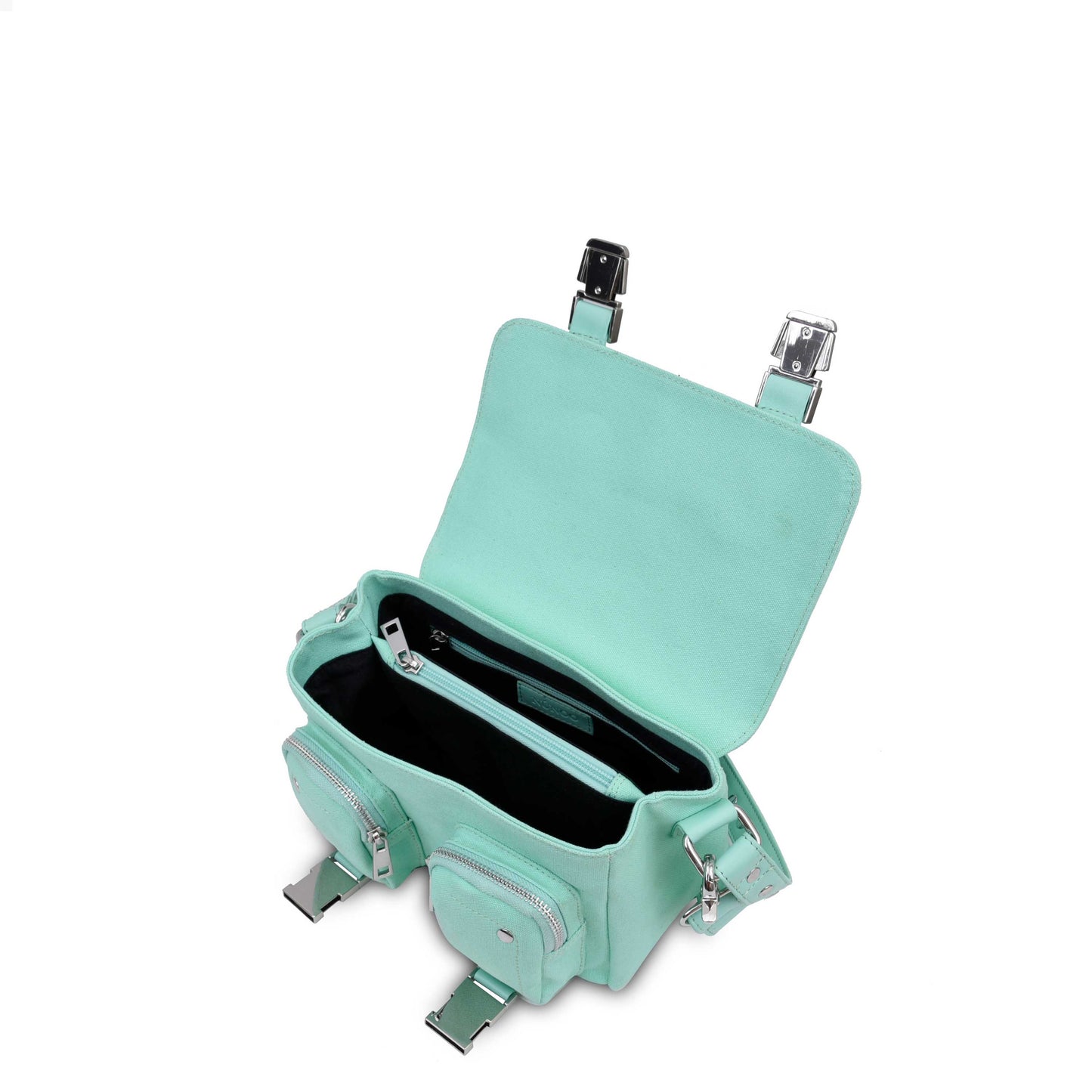 Núnoo Hilma Recycled Canvas Aqua Shoulder bags Aqua