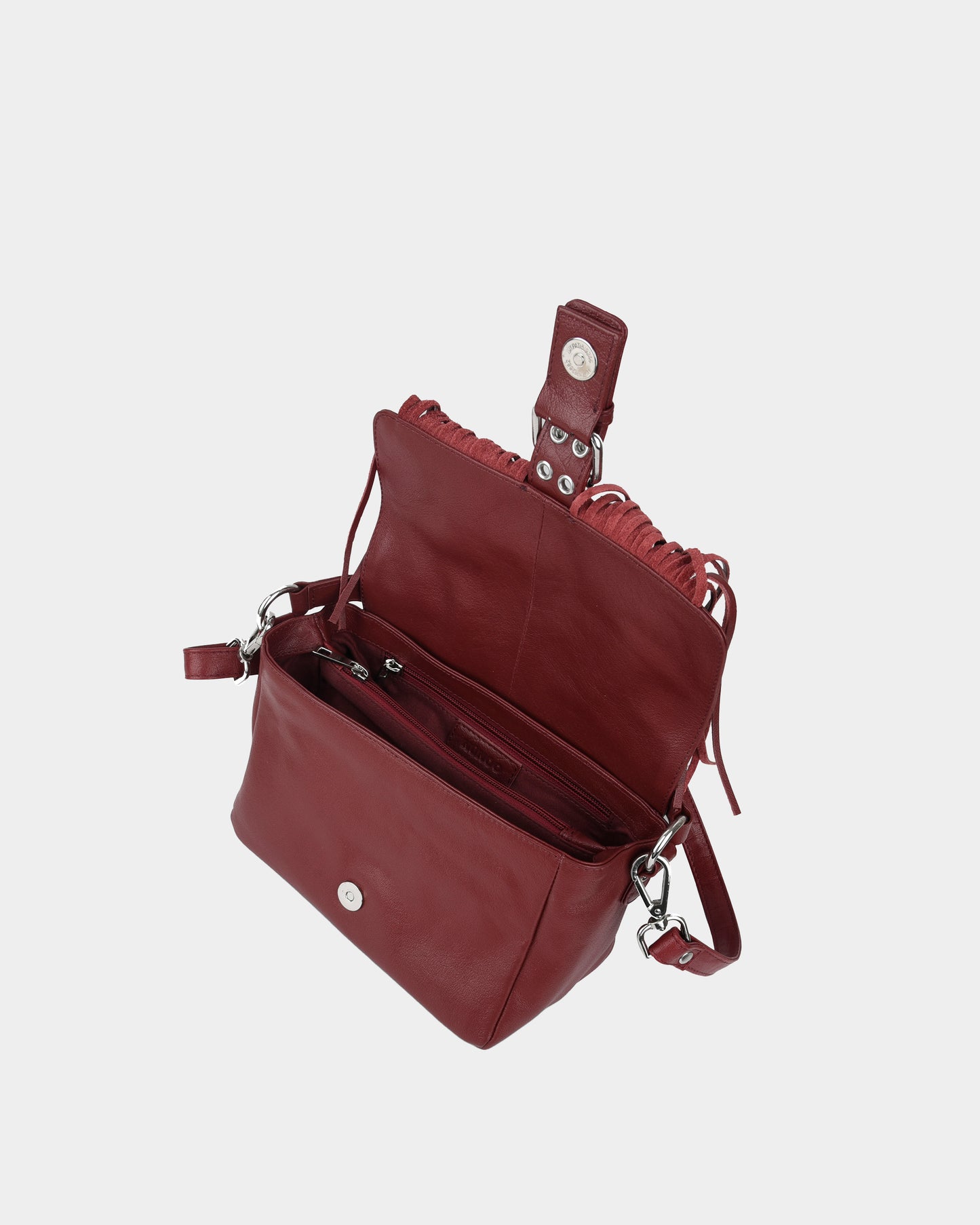Núnoo Honey Buckle Fringe Mountain Maroon Medium Maroon
