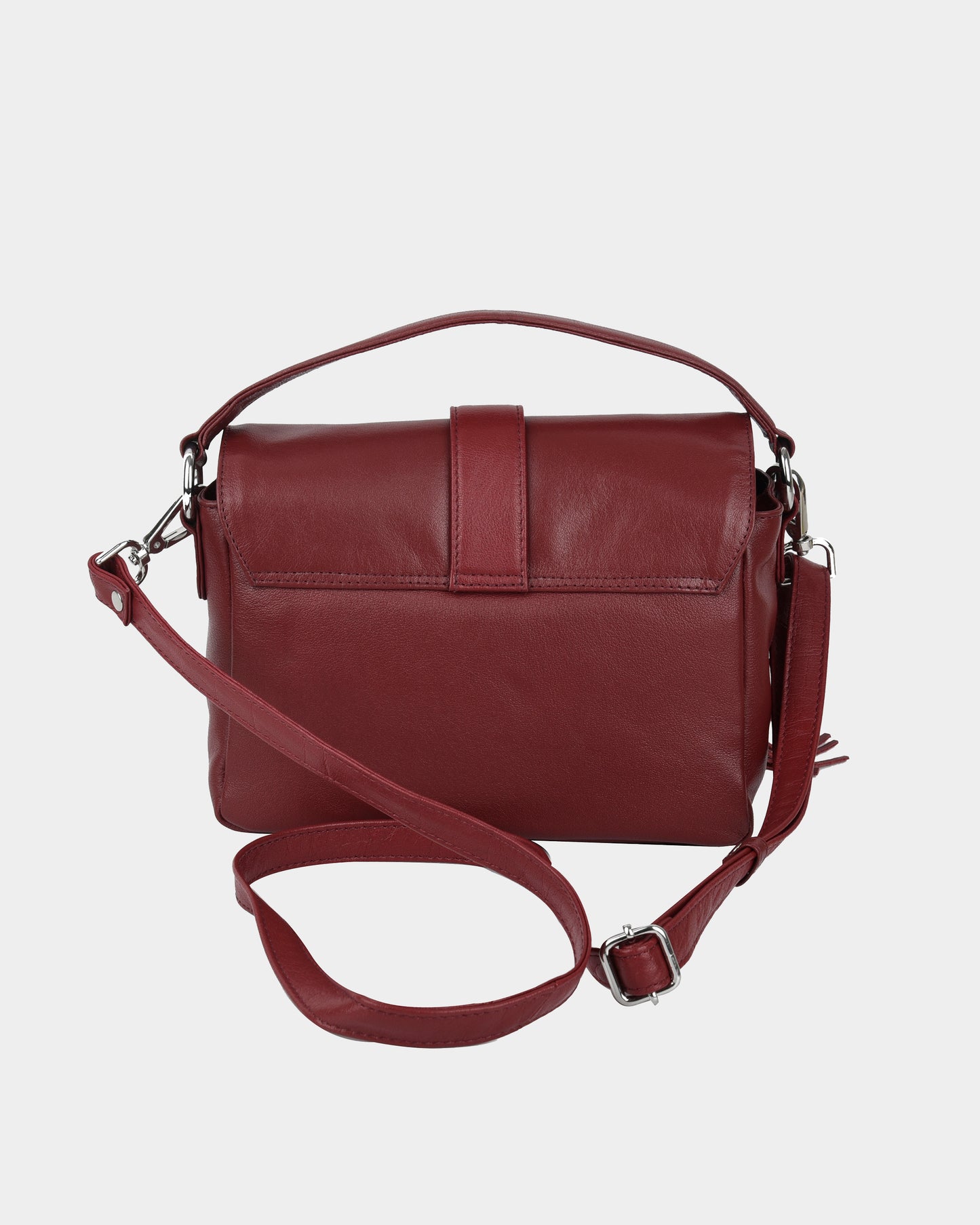 Núnoo Honey Buckle Fringe Mountain Maroon Medium Maroon