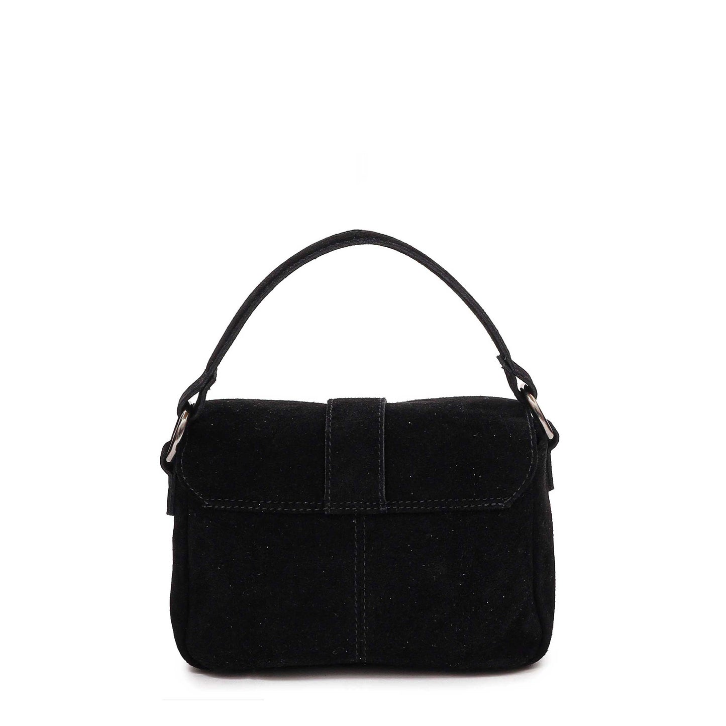 Núnoo Honey Buckle Suede Black Medium Black