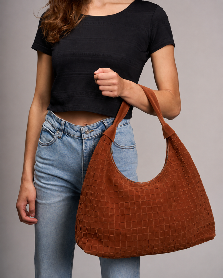 Núnoo Maxi Dandy Braided Suede Redwood Maxi Redwood
