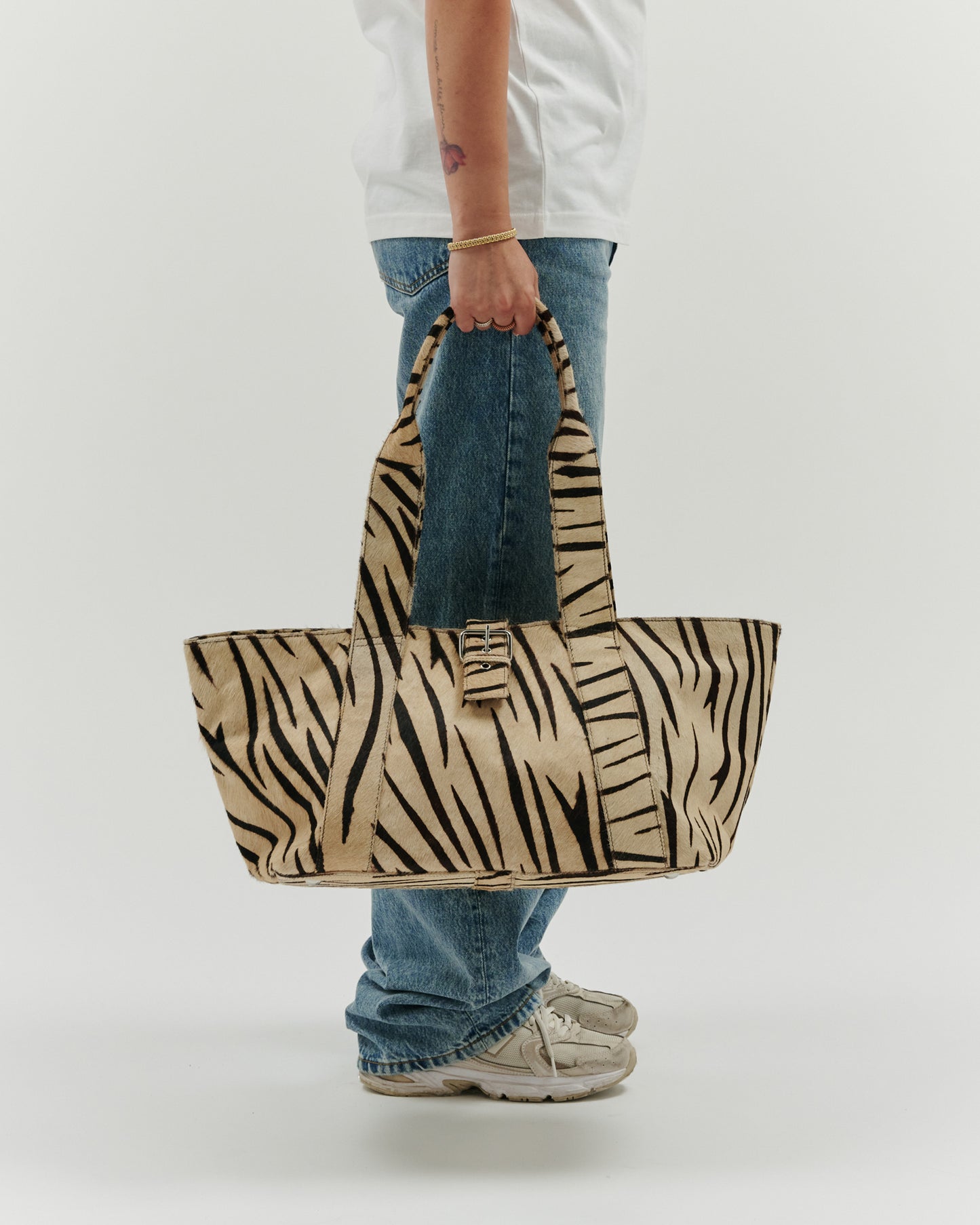 Núnoo Maxi Shopper Brown Stripes Deluxe Maxi Stripes