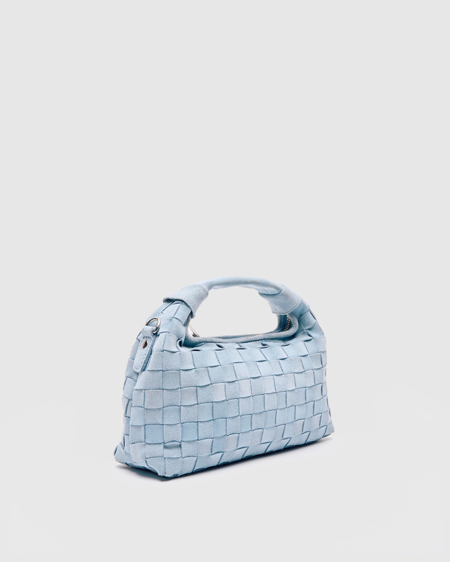 Núnoo Mini Dandy Braided Suede Light Blue Small bag Light blue