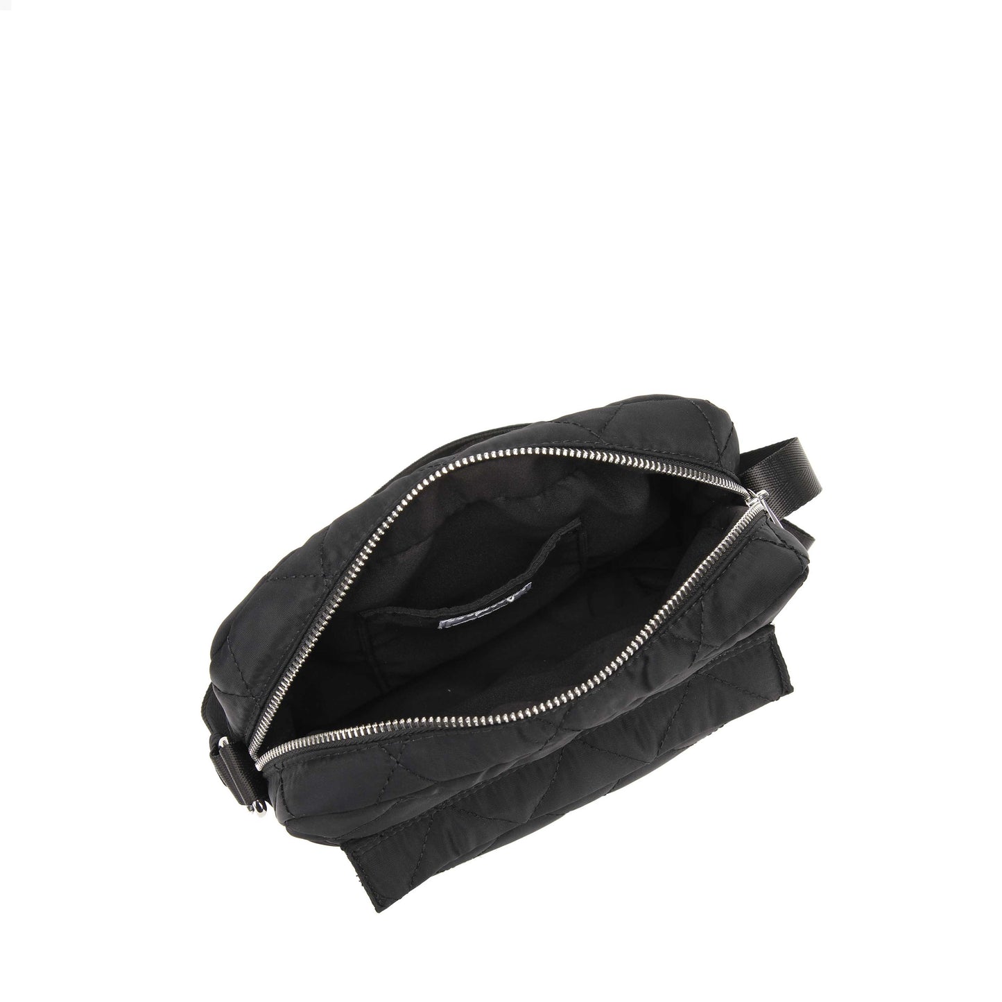 Núnoo Paloma quilt recycled nylon Black Crossbody Black