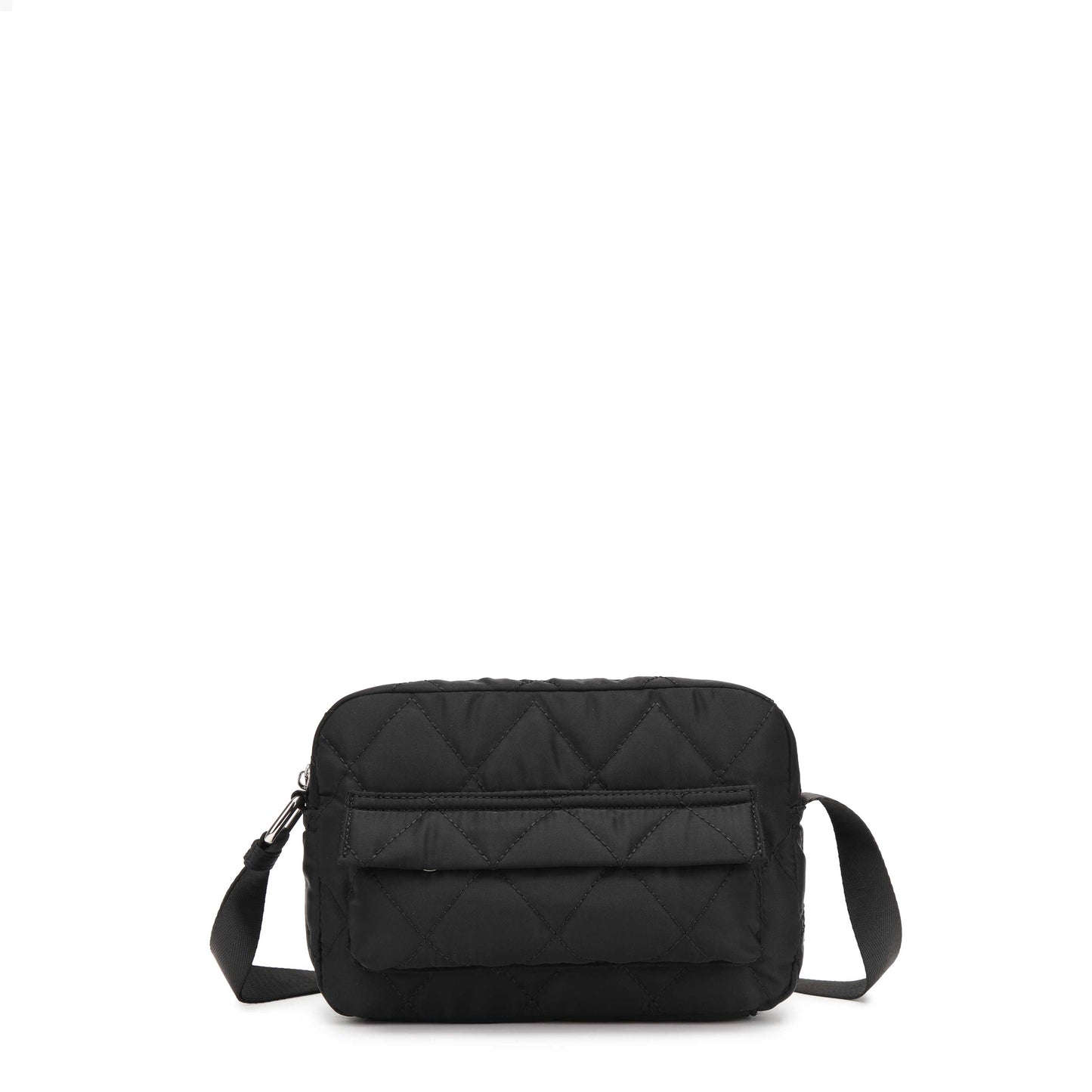 Núnoo Paloma quilt recycled nylon Black Crossbody Black