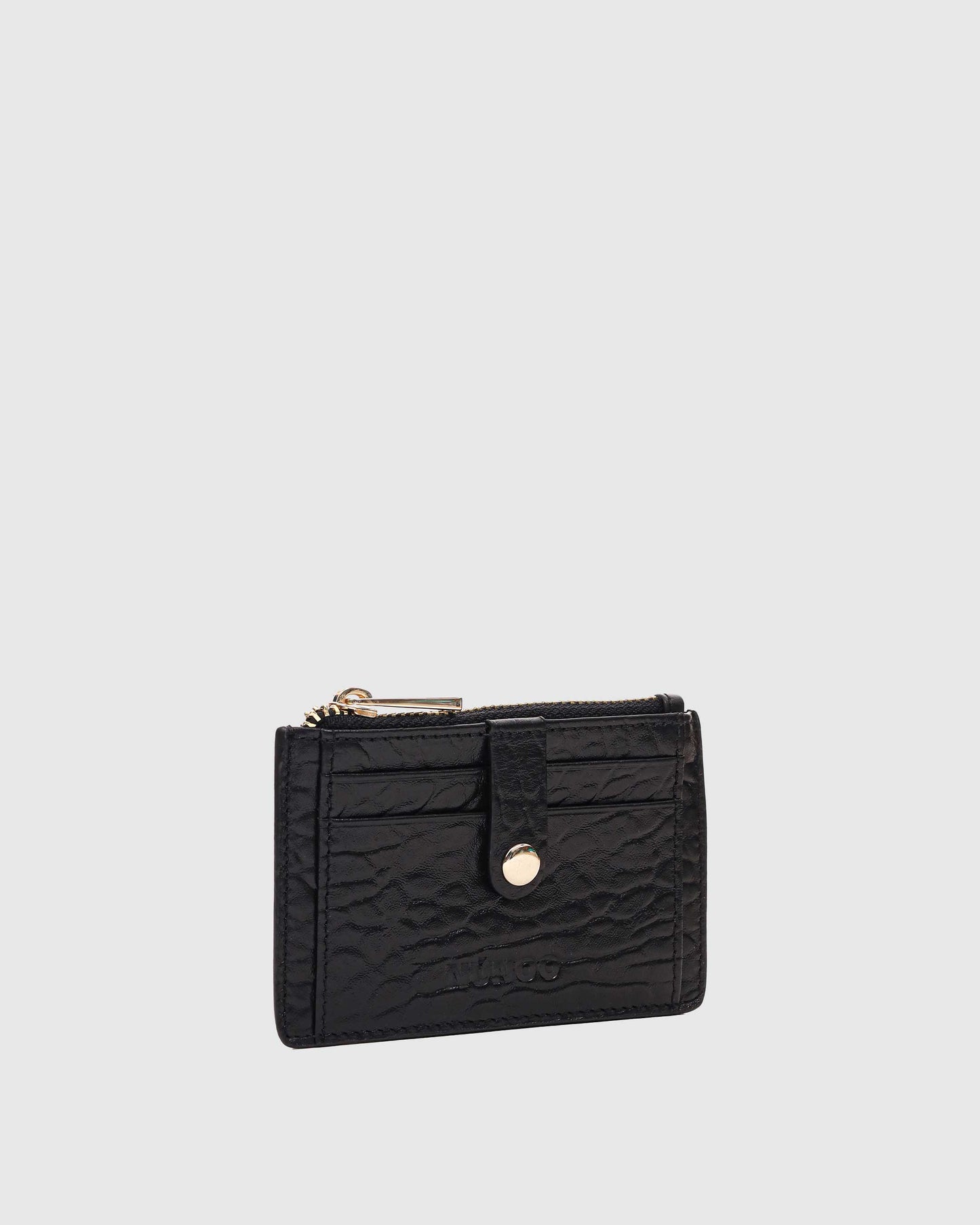 Núnoo Pixie Buckle New Zealand Black w. Gold Wallet Black