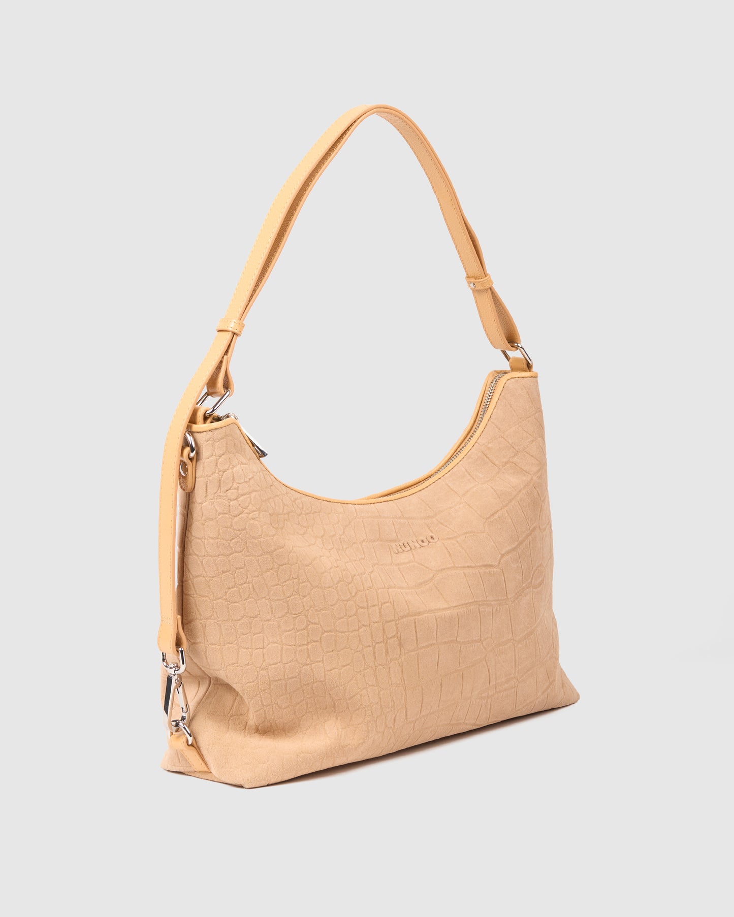 Núnoo Rio Scale Suede Cream Large Cream