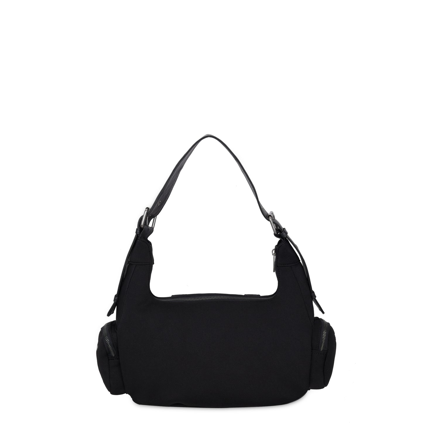 Núnoo Sally Buckle Scuba Black w. Antique Silver Medium Black