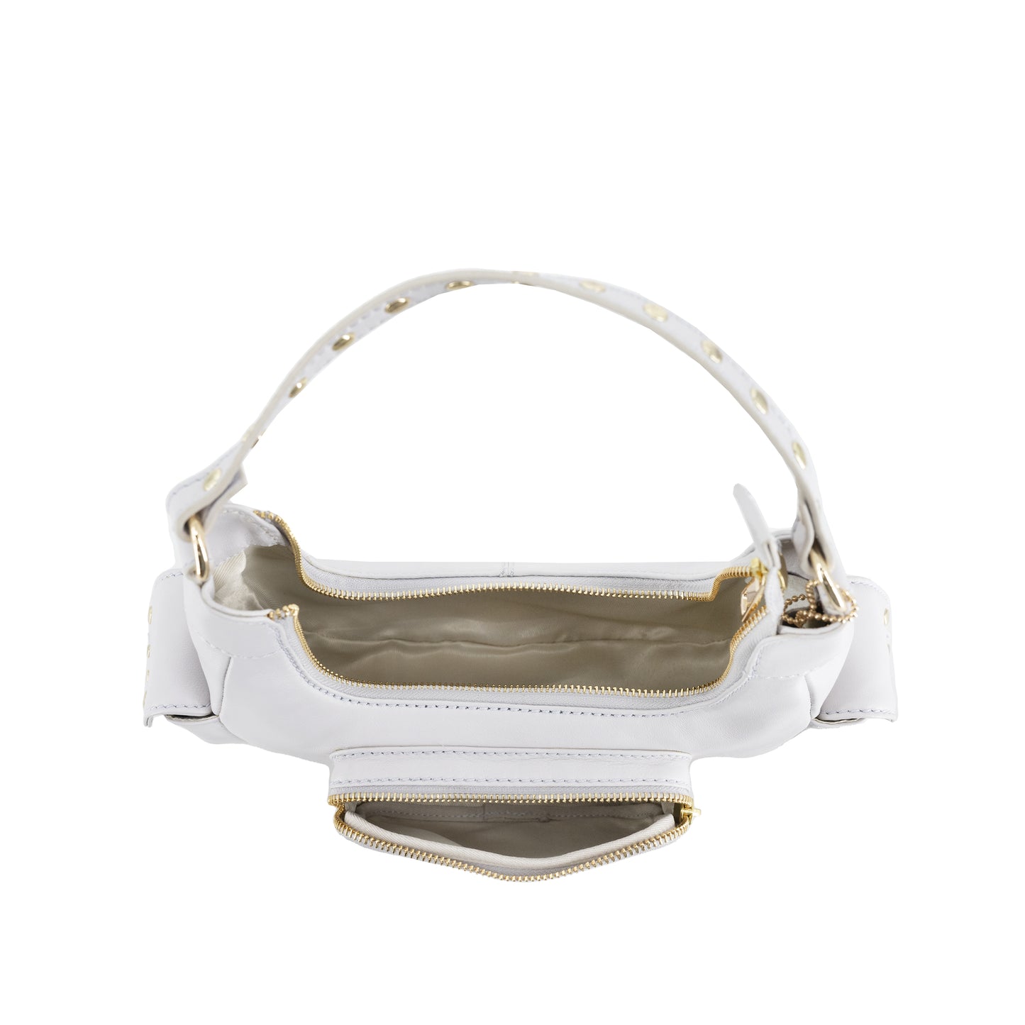 Núnoo Sally Small Pocket Cozy Off White w. Gold Medium Off white