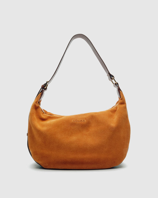 Núnoo Stella Small Suede Toffee w. Gold Large