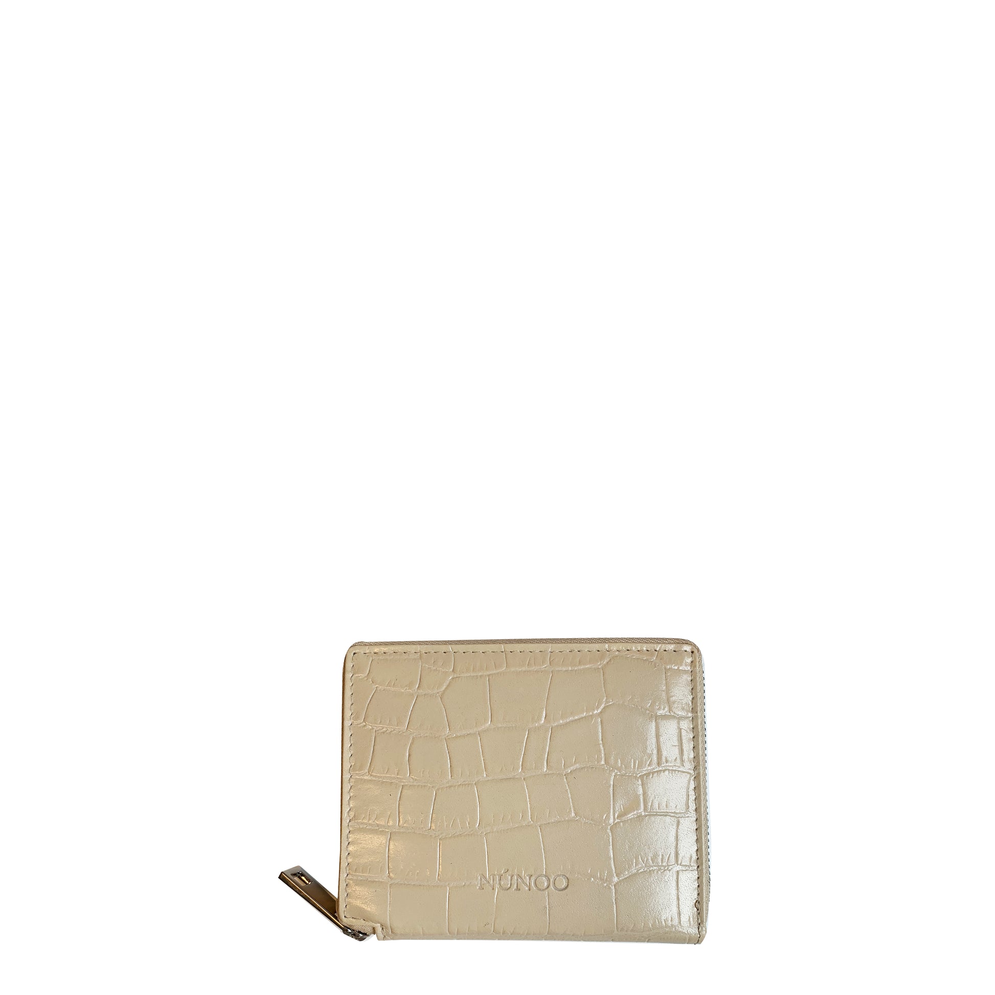 Núnoo 100 croco white Wallet White