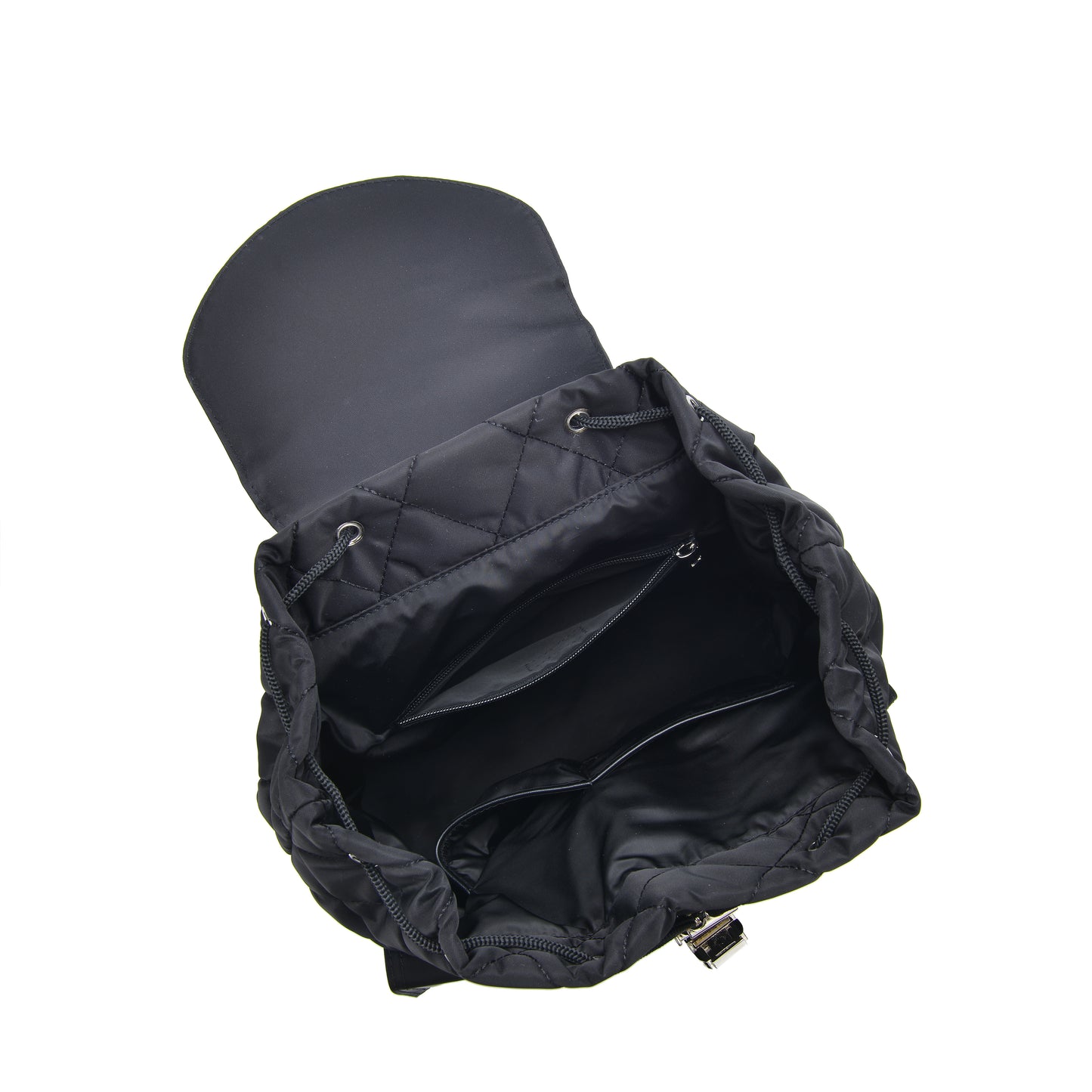 Núnoo Backpack quilt Recycled nylon Black Back pack Black