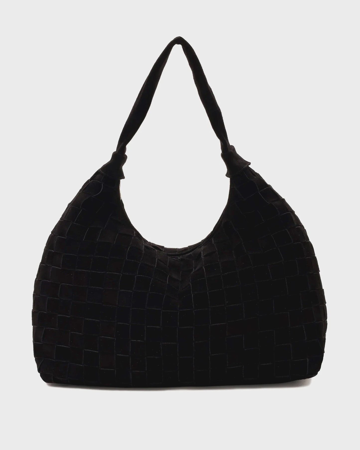 Núnoo Big Dandy Braided Suede Black w. Gold Large