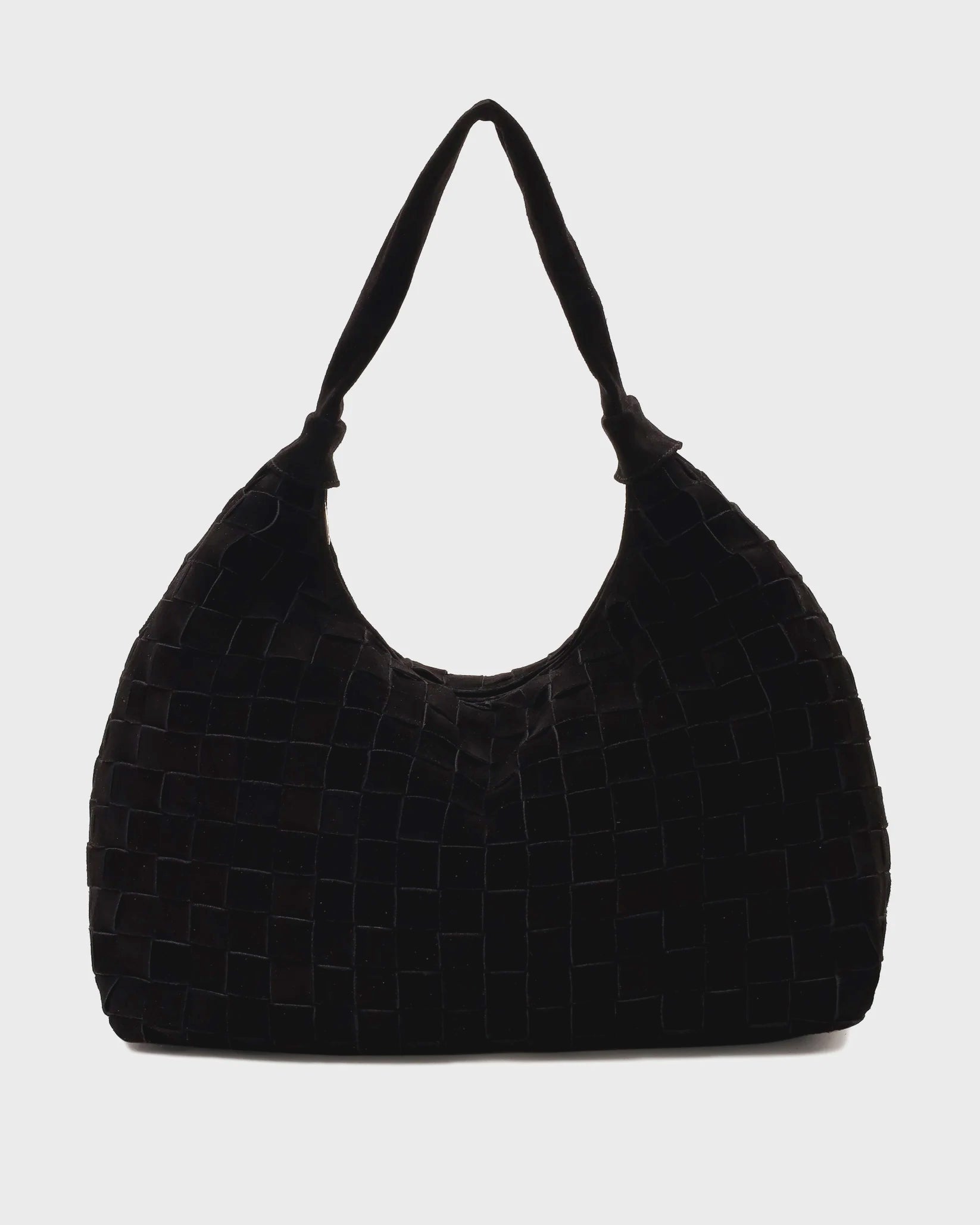 Núnoo Big Dandy Braided Suede Black w. Gold Large
