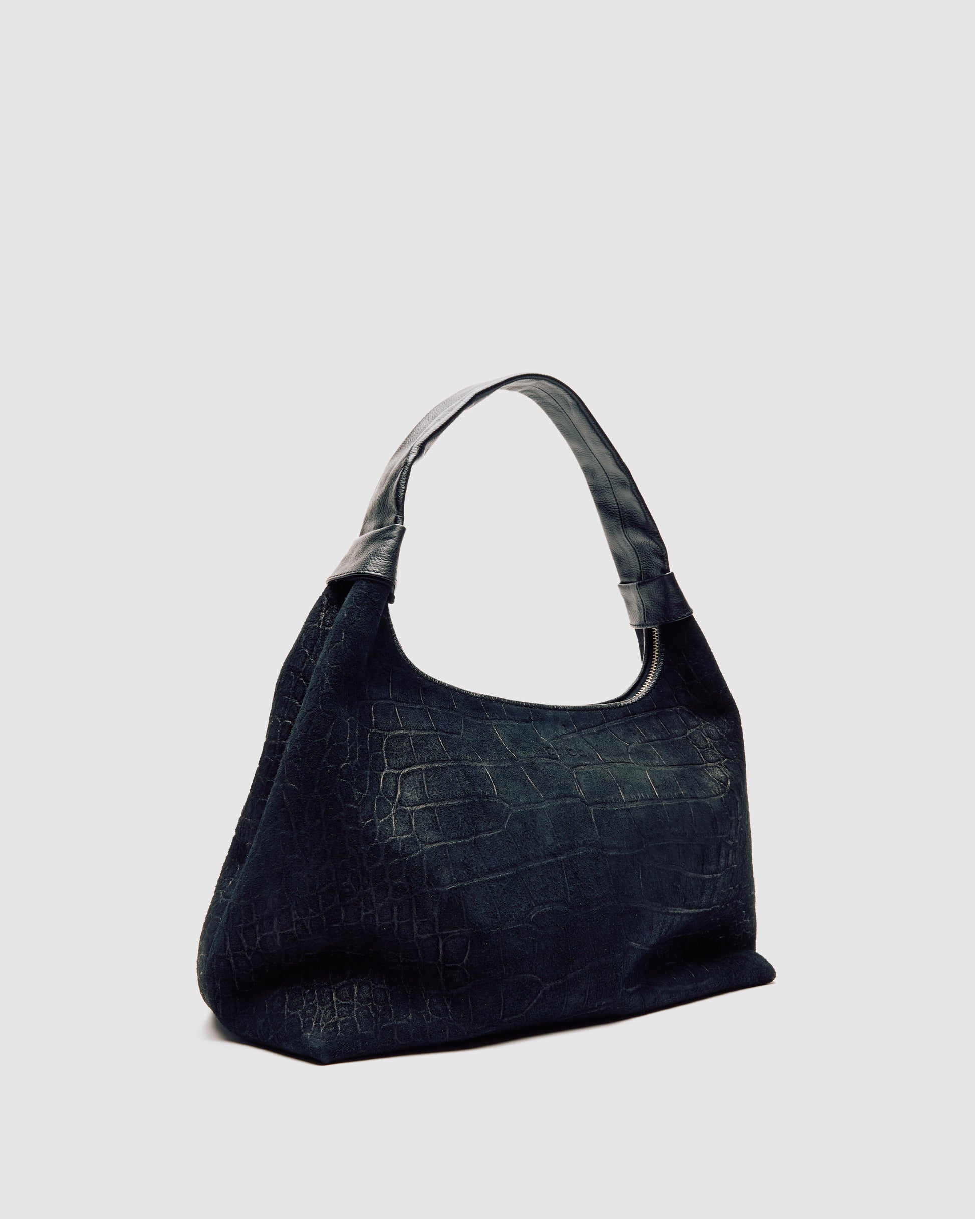 Núnoo Big Dandy Scale Suede Black Large Black