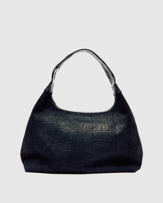 Núnoo Big Dandy Scale Suede Black Large Black