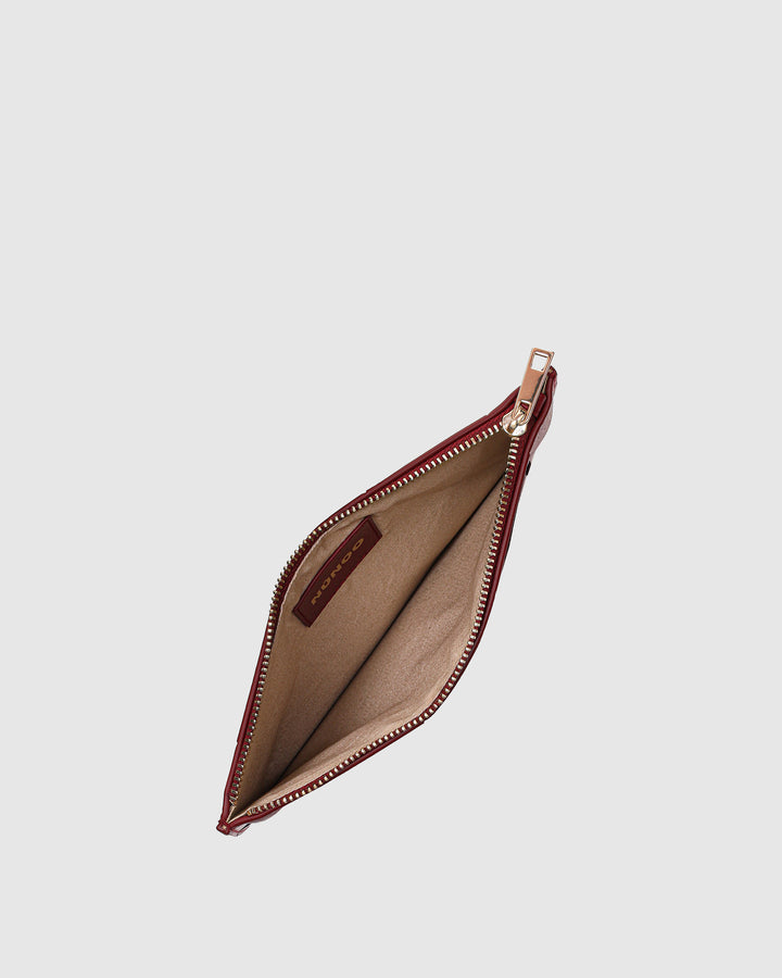 Núnoo Carly Braided Florence Maroon w. Gold Accessories Maroon