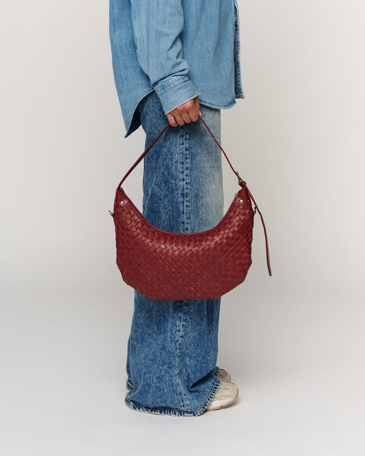 Núnoo Dagmar Braided Mountain Maroon Medium Maroon