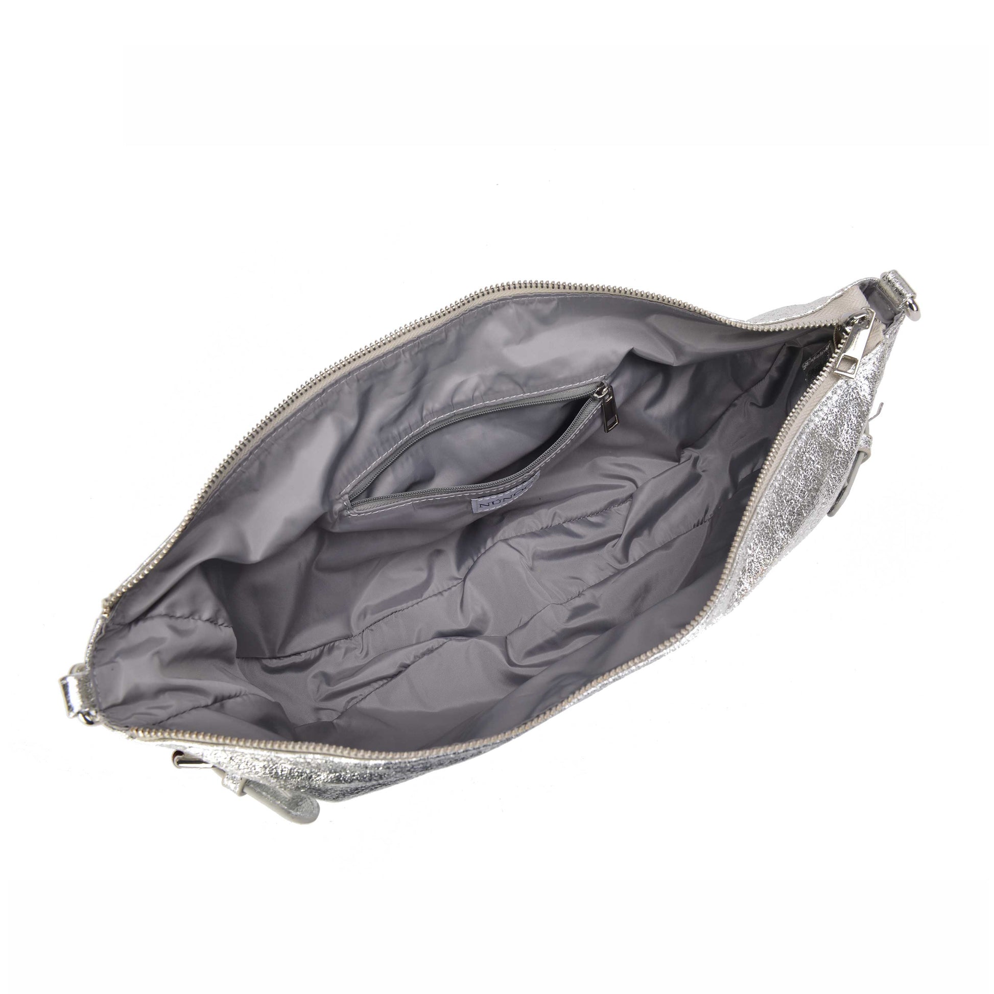 Núnoo Dagmar Buckle Recycled Cool Silver Shoulder bags Silver