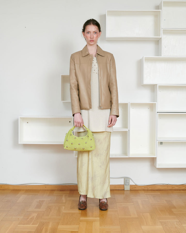 Núnoo Dandy Rivet Suede Lime Medium Lime