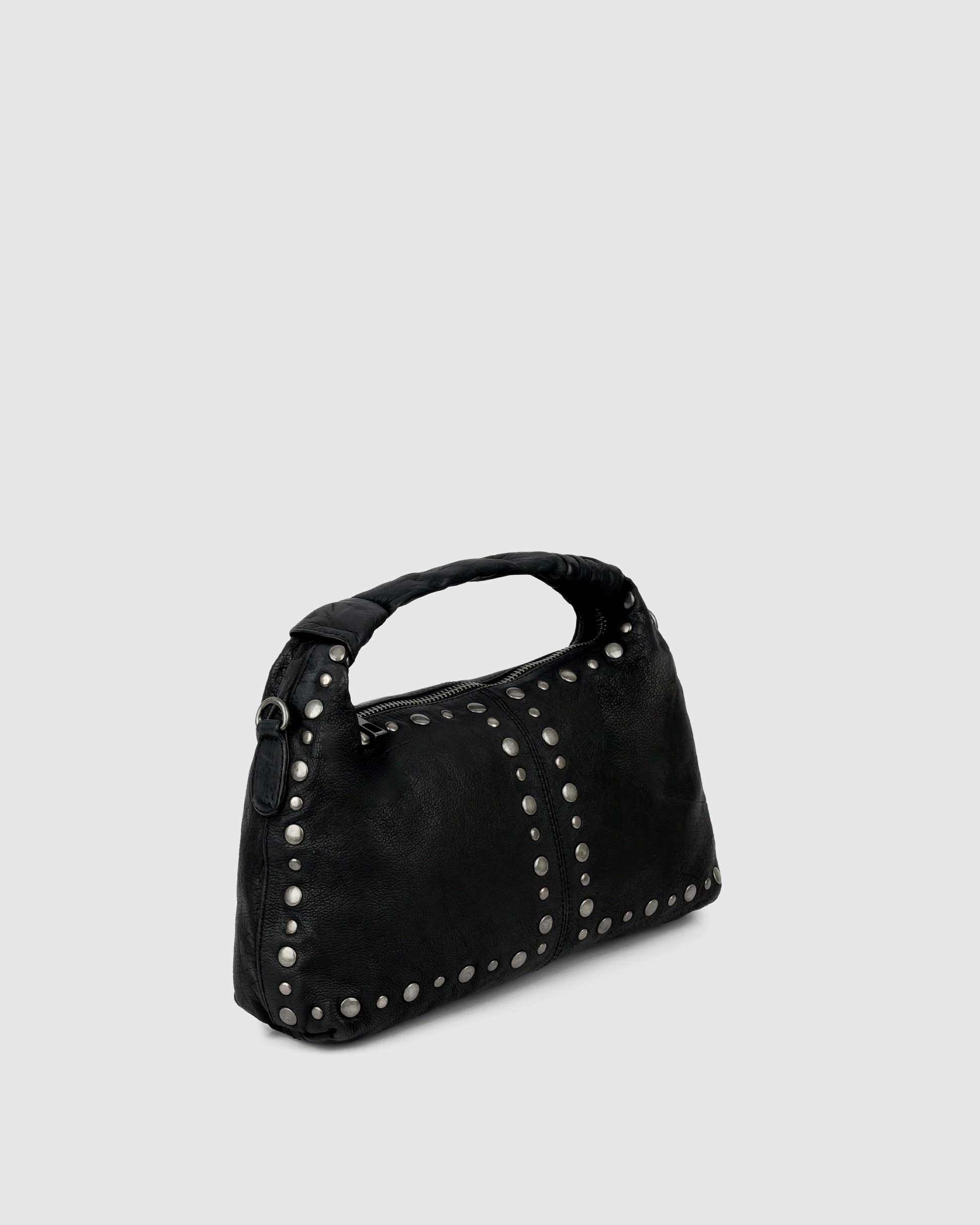 Núnoo Dandy Rivet Washed Black w. Antique Silver Medium Black