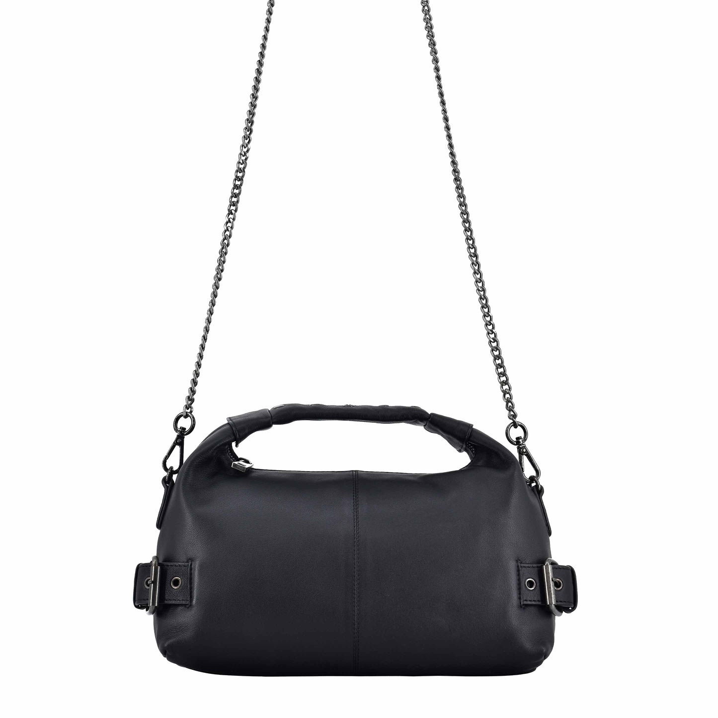 Núnoo Dandy w. Buckles Cozy Black Small bag Black