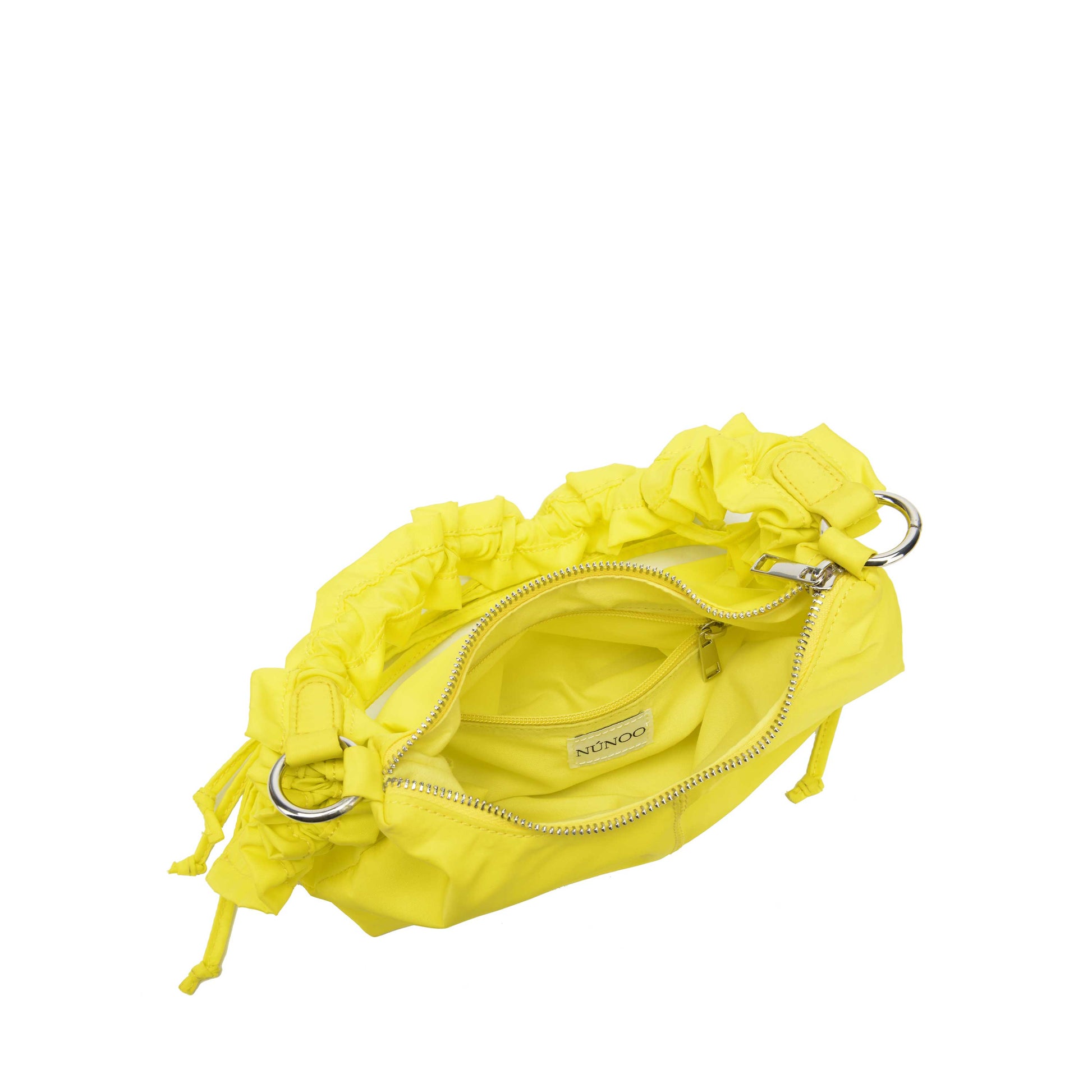 Núnoo Dandy wrinkle recycled nylon yellow Shoulder bags Yellow