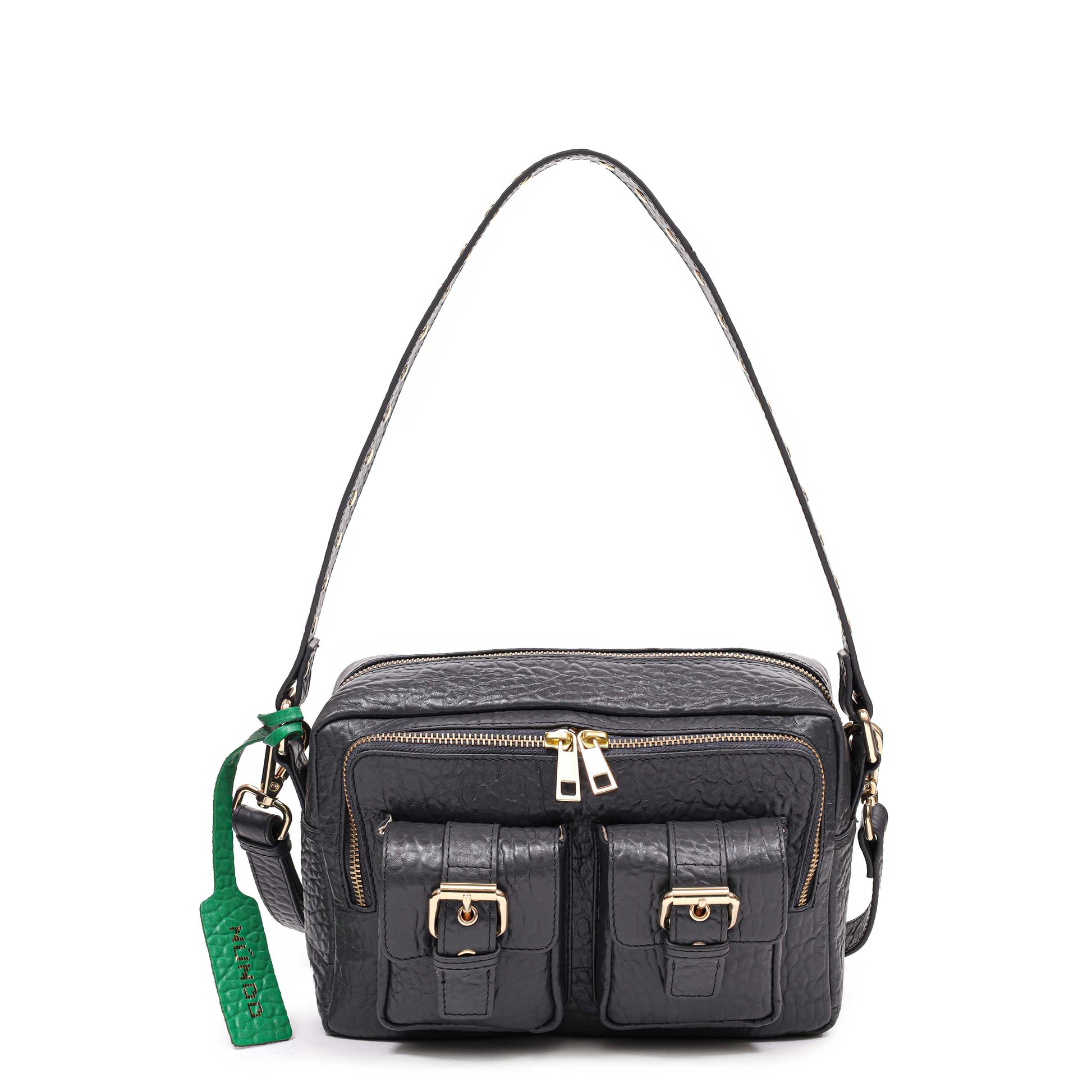 Núnoo Ellie Buckle New Zealand Grey Shoulder bags Dark grey