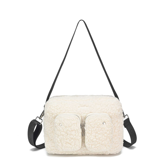 Núnoo Ellie Teddy White Shoulder bags White