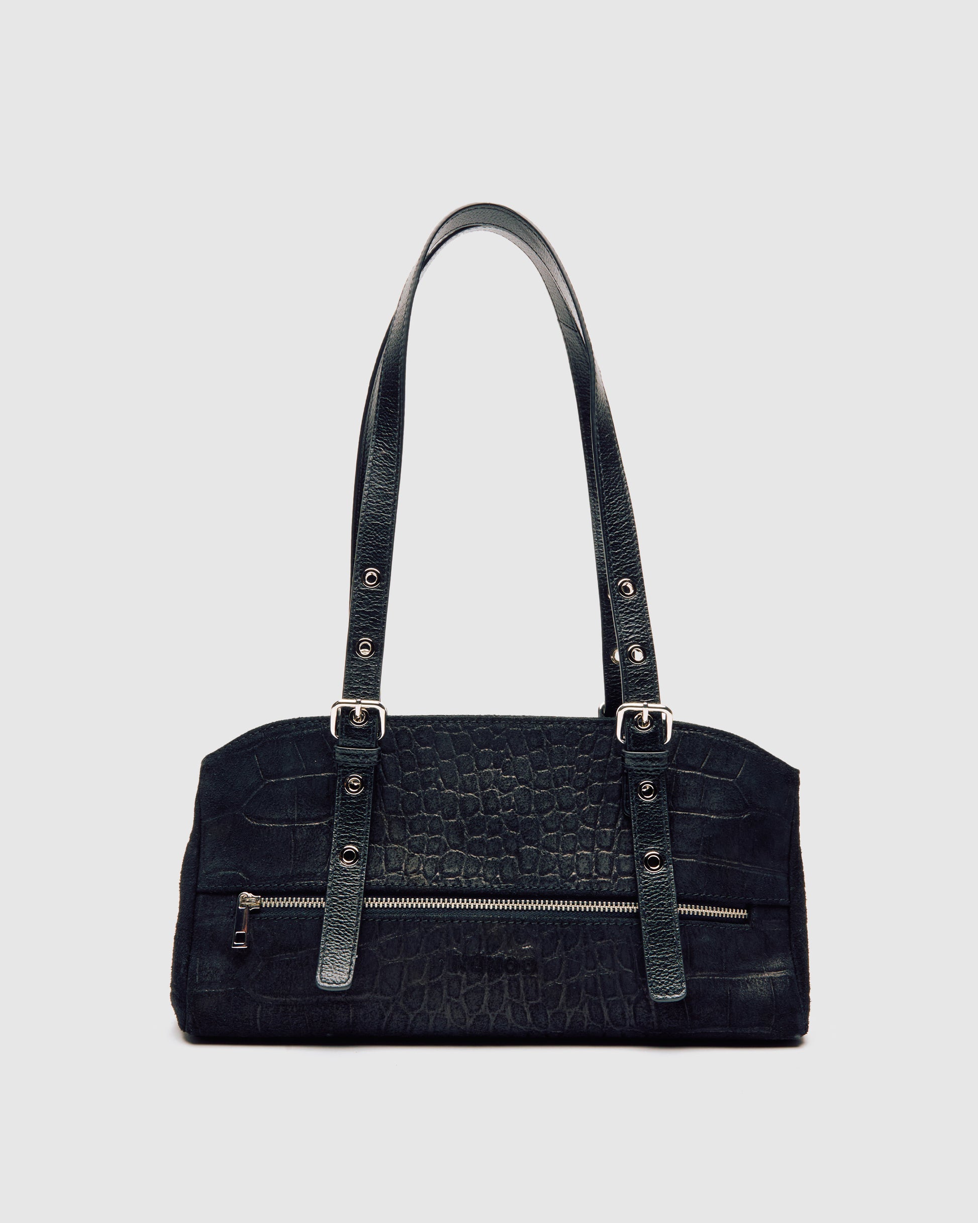 Núnoo Hazel Scale Suede Black Medium Black
