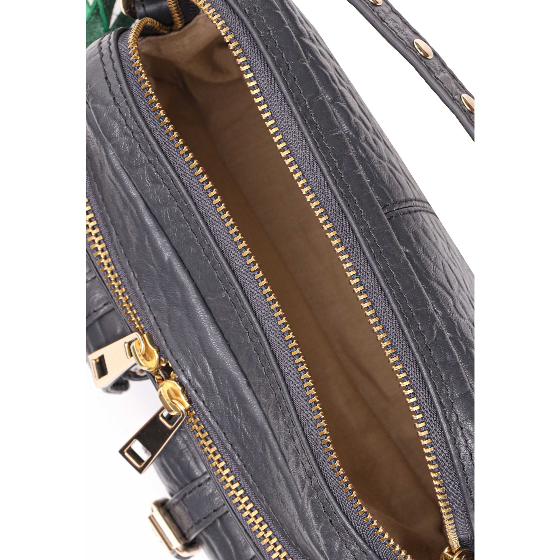 Núnoo Helena Buckle New Zealand Grey Shoulder bags Dark grey