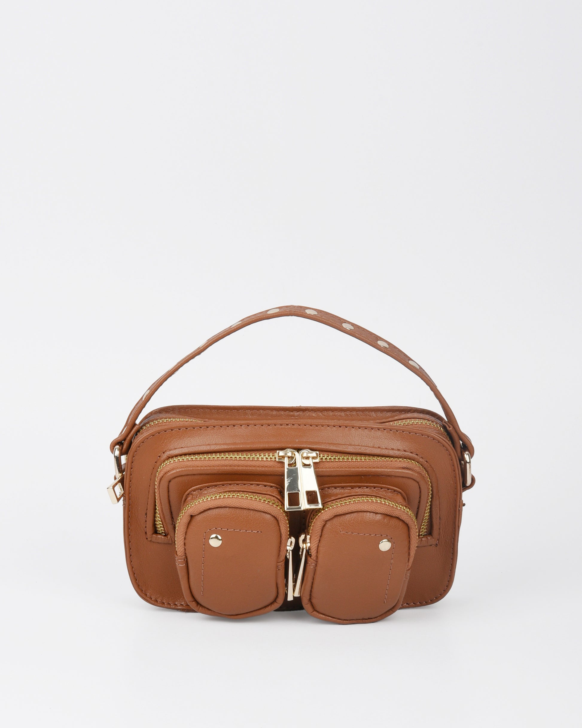 Núnoo Helena Cloud Cognac w. Gold Small bag Cognac