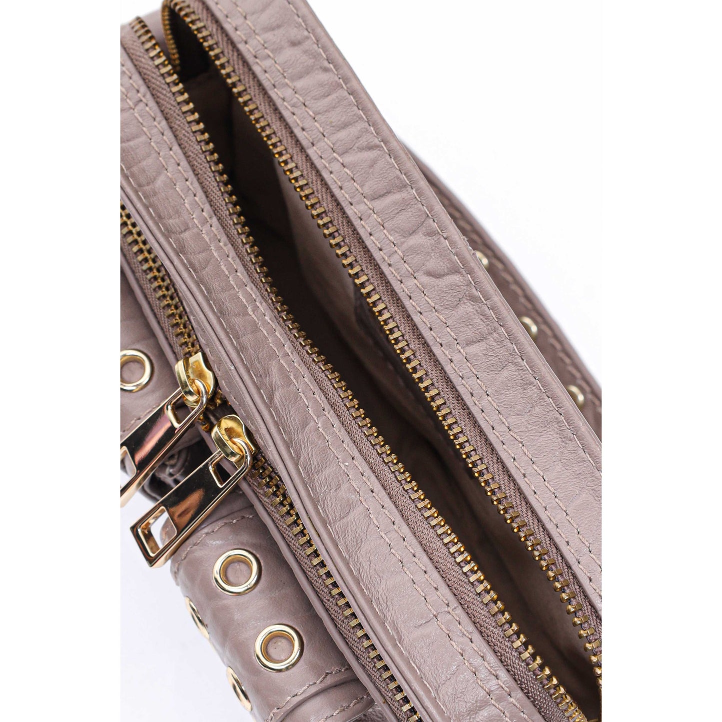Núnoo Helena Eyelet New Zealand Taupe w. Gold Shoulder bags Taupe