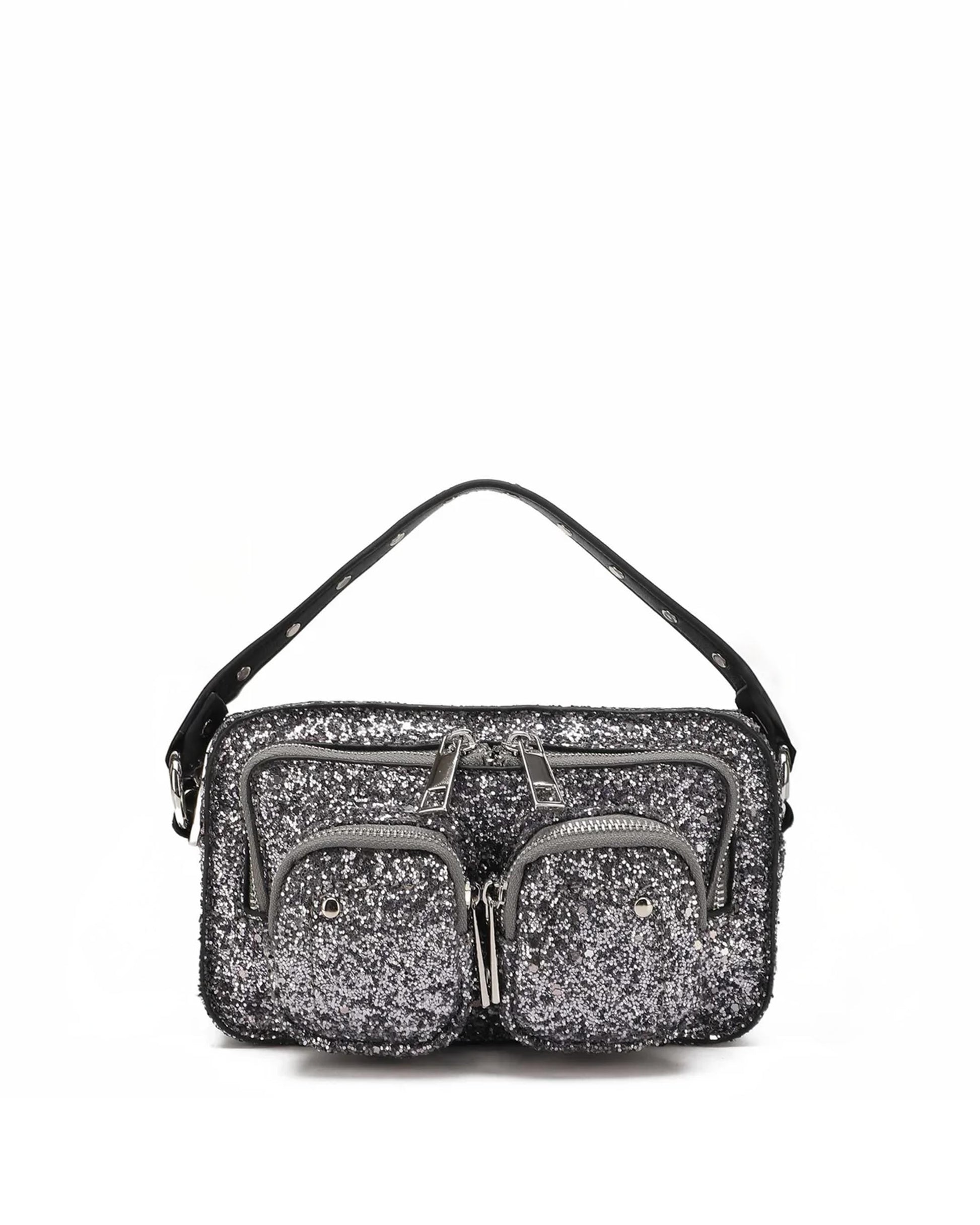 Núnoo Helena Glitter Silver Small bag Silver