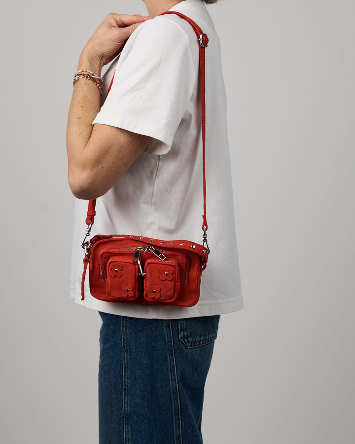 Núnoo Helena Icon Suede Red Small bag Red