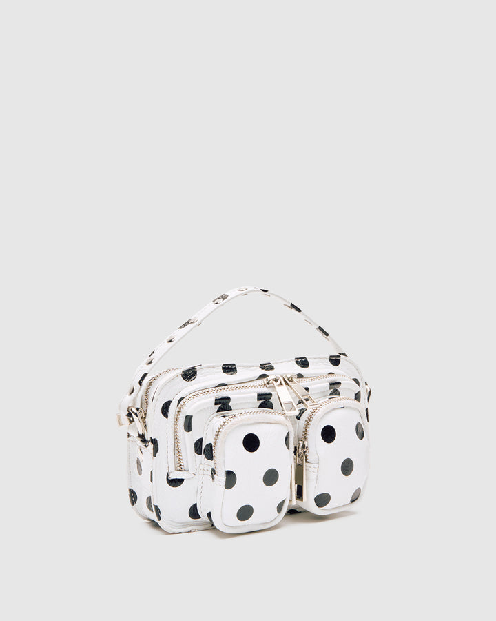 Núnoo Helena Polka White/Black Small bag White/Black